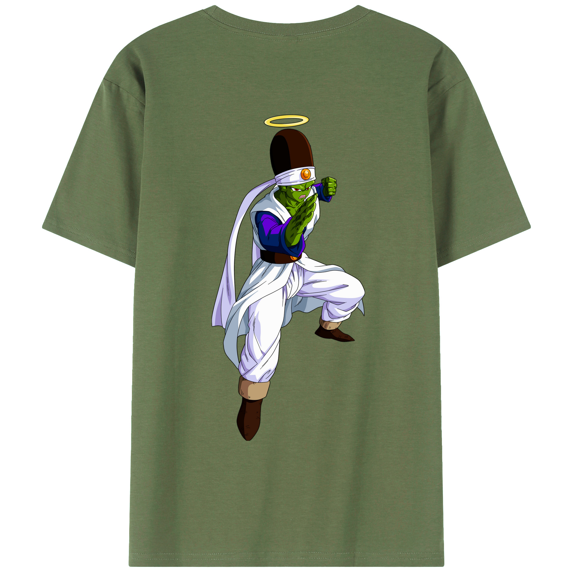（画像用） ドラゴンボール パイクーハン DRAGON BALL Pikkon 綿100％ メンズ半袖Tシャツ（バックプリント） 通気性